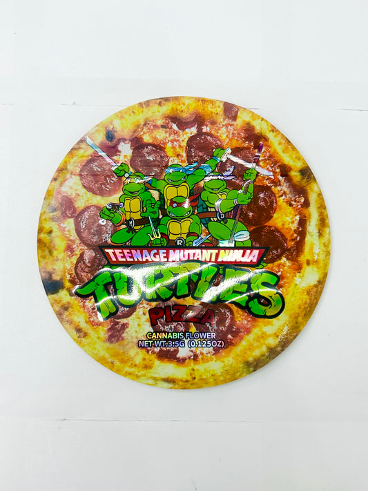 Trutles Pizza Mylar Bag and Box 3.5grams
