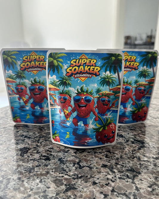 Super Soaker Strawberry Mylar bags 3.5g