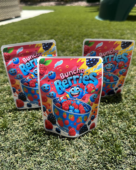 Buncha Berries Mylar bags 3.5g