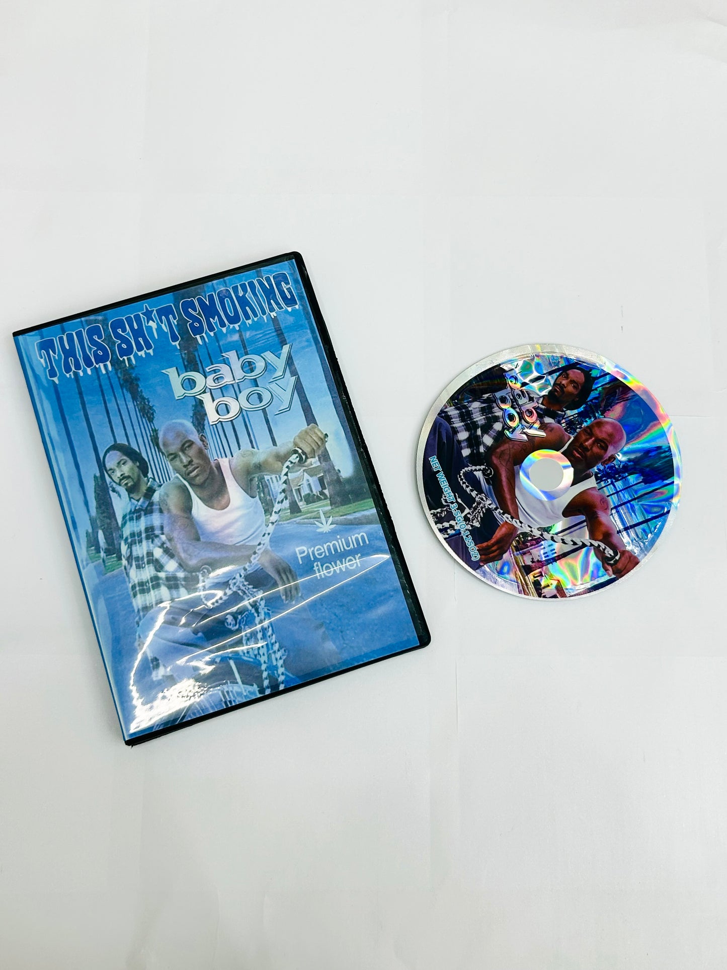 This Shit Smoking Baby Boy CD Cases with Mylar Bags 3.5g