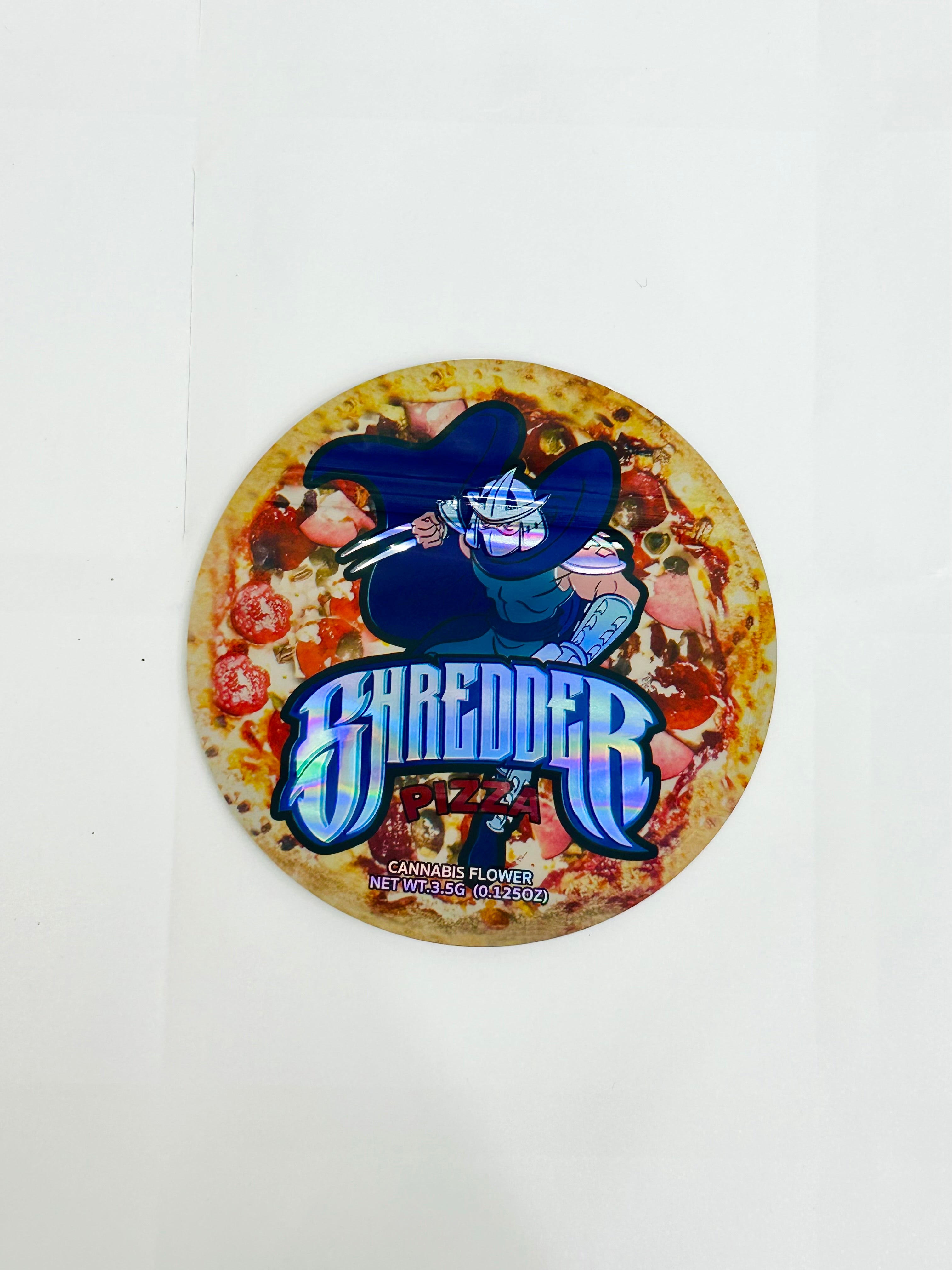 Shredder Pizza Mylar Bag and Box 3.5grams – Vinyl Champs