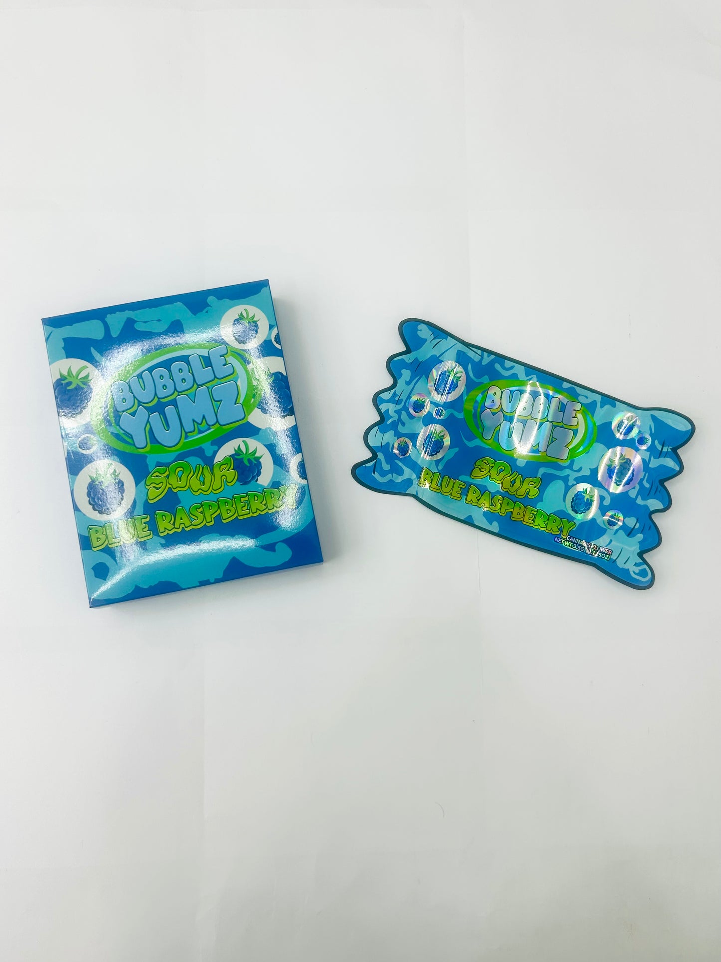 Bubble Yumz (Blue Raspberry) Mylar Bag 3.5grams