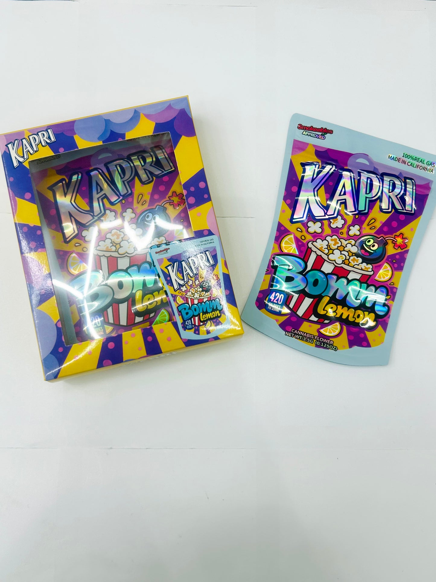 KAPRI Bomm Lemon Mylar Bag 3.5grams