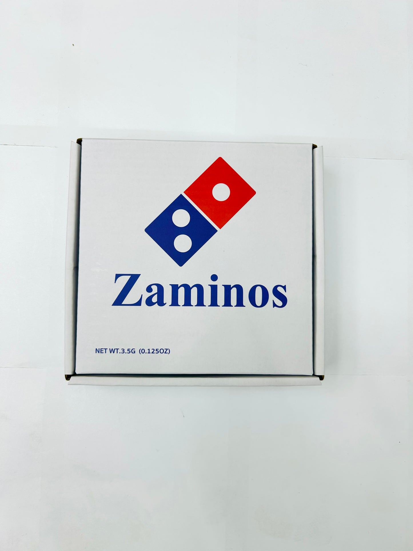 Zaminos Pizza Mylar Bag and Box 3.5grams