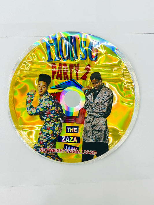 House Party 2 CD Cases with Mylar Bags 3.5g
